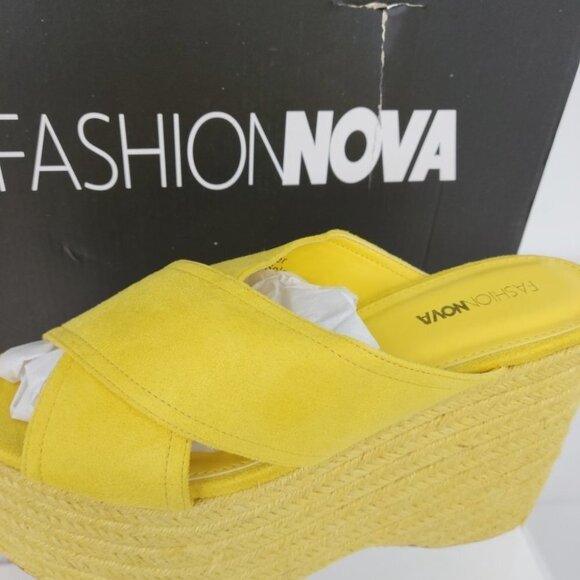 Fashion Nova  Jute Platform Sandals - Picture 7 of 7